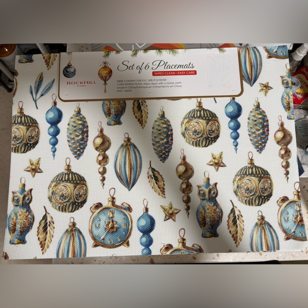 Rockhill Home Set of 6 Single Placemats - Picture 8 of 14